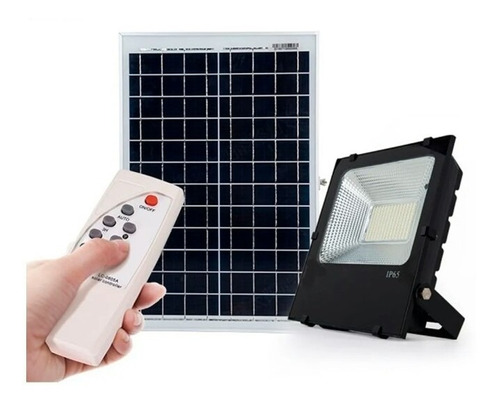 Reflector Led Con Panel Solar De 80w, Recargable 