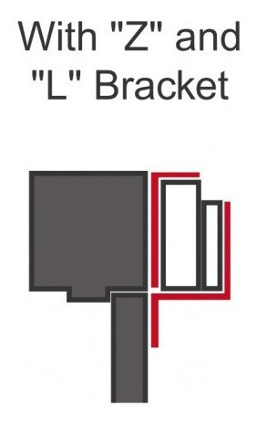 Imagen 5 de 6 de Seco-larm Z Bracket For 1,200 Lbs. Maglock (e-941s-1k2/zq)