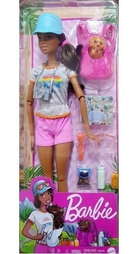 Barbie Exploradora Aventura Fazendo Trilha Com Pet Mattel