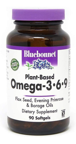 Ômega 3-6-9 Bluebonnet 1000 Mg 90 Softgels Importado 