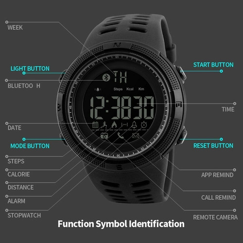 Imagen 7 de 8 de Reloj Smart Watch, Multiples Funciones, Stock Montevideo.