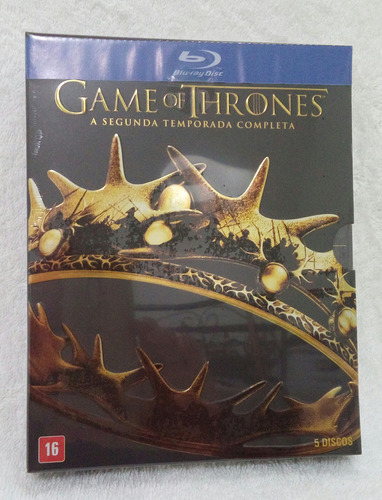 Box Blu Ray Game Of Thrones 2 ° Temporada Completa 5 Discos