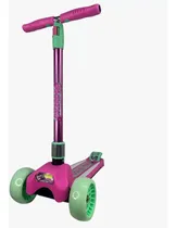 Comprar Scooter Para Niñas Musical Luces Casco Rodilleras Y Coderas 