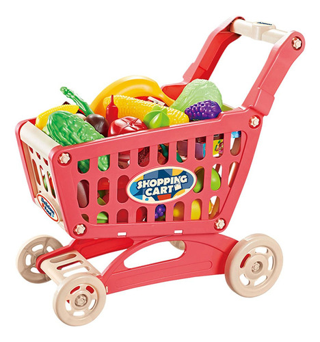 Trolley Play Set Supermercado Carretilla De Mano Juguete