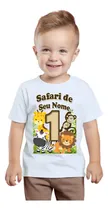 Comprar Camiseta Safari Baby Aniversário Camisa Personalizada Blusa