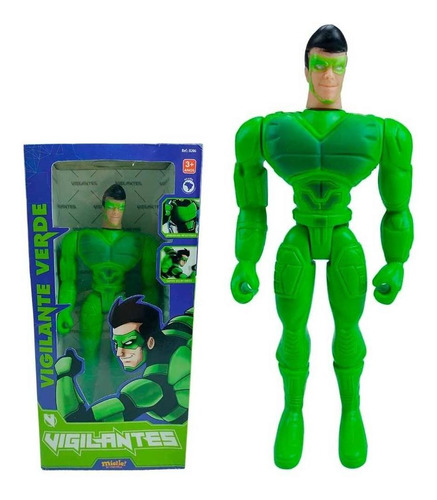 Boneco Articulado Pequeno Mielle Vigilante Verde - B206