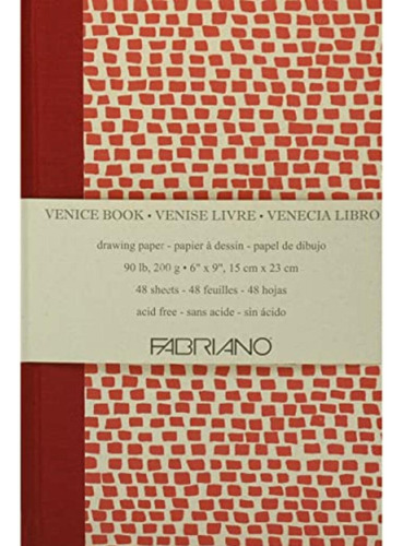 Fabriano Venezia Cuaderno De Dibujo (6 X 9 Cm), Color Blanco