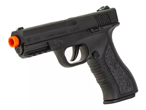  Lancergear Pistola de Airsoft, pistola de CO2, autodefensa de  CO2, calibre 43, defensa de seguridad personal para el hogar para cartuchos  de CO2/rondas de goma/bolas de pimienta : Deportes y Actividades