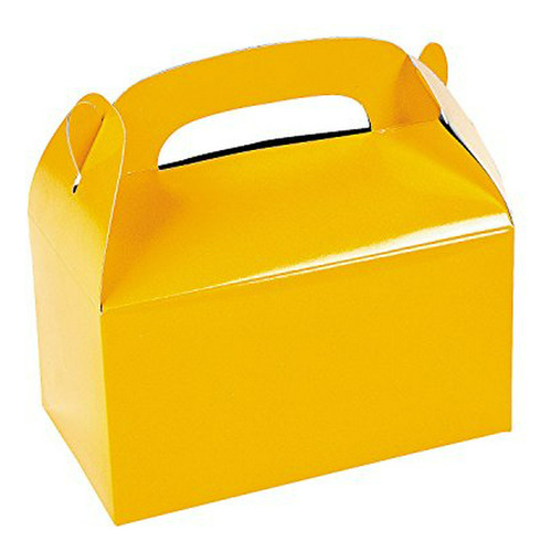 Cajas Regalo Amarillo Para Dulces 12uds.