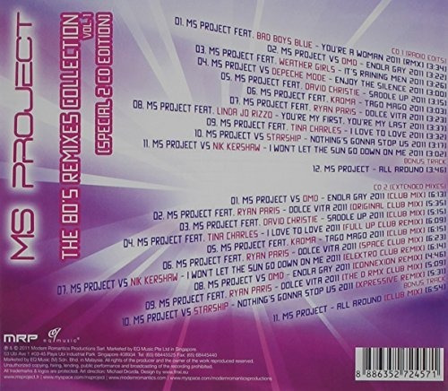 Ms Project 80's Remixes Collection Asia Import Cd X 2 Nuevo