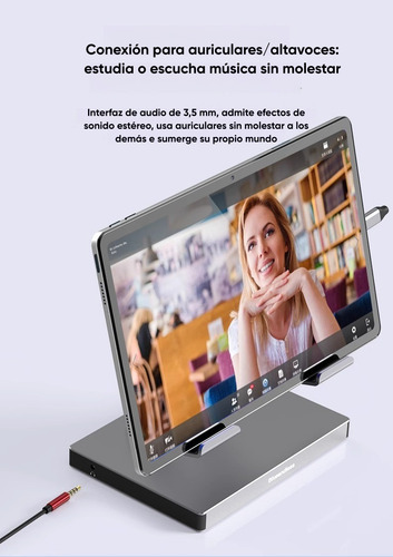 Dapon Soporte Para Tableta Con Hub Usb C 4k 60hz 8 En 1