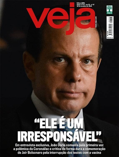 Revista Veja N° 2713 - 18 Novembro 2020 - João Doria