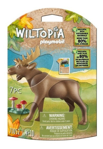 Figura ArmaFigura Armable Playmobil Wiltopia Alce De 7 Piezas 3+