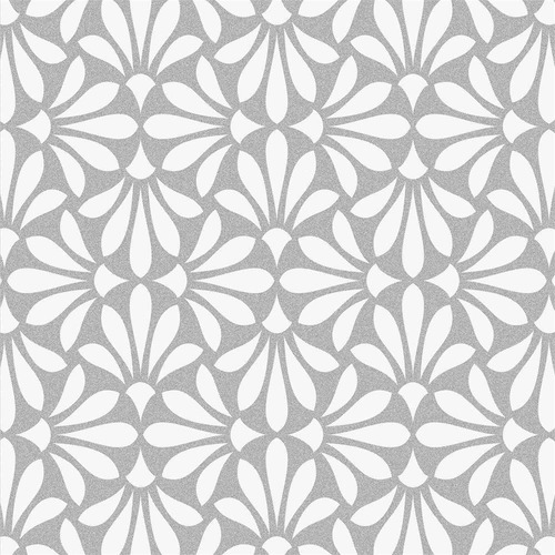 Imagem 1 de 5 de Papel De Parede 3509 Cinza 52cm Com 10 Metros