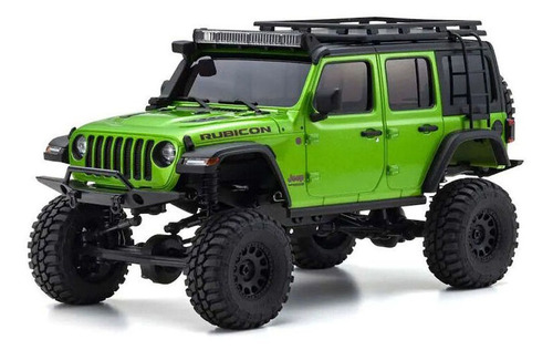 Mini-z 4wd Jeep Wrangler Con Accesorios Rtr, Verde Ccm