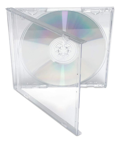 Caja Simple Para Cd / Dvd Trasparente 10.4 Mm Gruesa 10 Unid