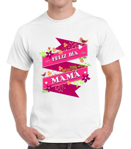 Remera De Hombre Con Frase Feliz Dia Mama Madre Love Mami Ma