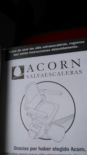 Manual Con 2 Controles Remotos Para Silla Acorn / Stairlifts