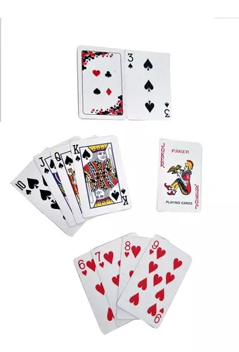 Jogo De Cartas Baralho Completo Paciência 21 Buraco Truco Poker