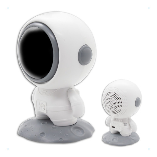 Caixa De Som Astronauta Robo Portátil Bluetooth Sem Fio