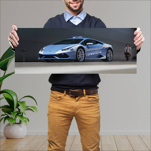 Cuadro 30x80cm Auto 2014 Lamborghini Huracan Lp 305