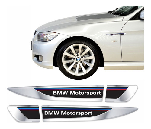 Par De Adesivos Emblema Compatível Bmw Aplique Personalizado Cor Aplique Bmw X4 Motorsport