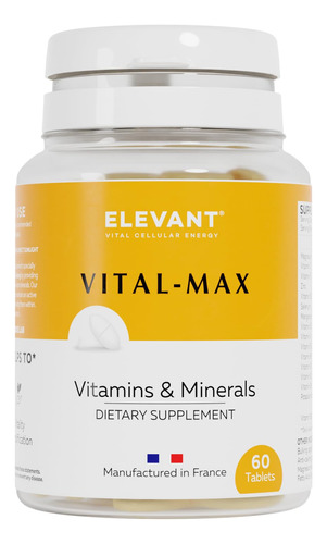 Elevant Vital Max Suplemento De Vitaminas Y Minerales - Apoy