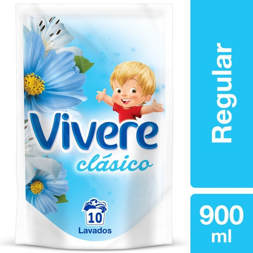 Suavizante Para Ropa Vivere Regular Clásico 900 Ml
