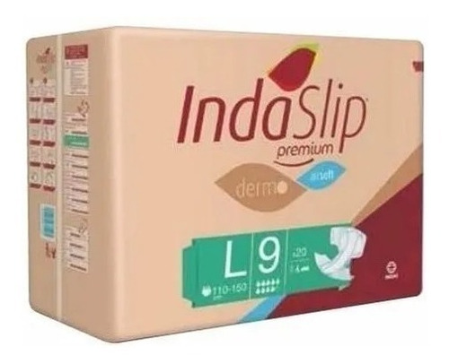 Pañal Indaslip Premium Adultos Grande L9 X 20 Unidades