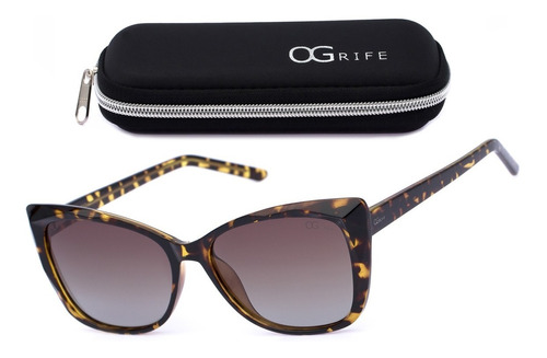 Oculos Ogrife Solar Feminino Og 2281-c Proteção Uv Original