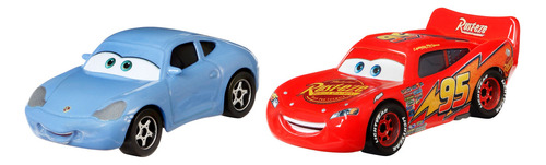 Cars De Disney Y Pixar Vehículo Juguete Sally & Rayo Mcqueen Color Multicolor