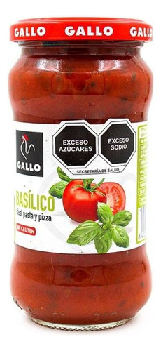 2 Pza Salsa De Tomate Gallo Basílico 350 G