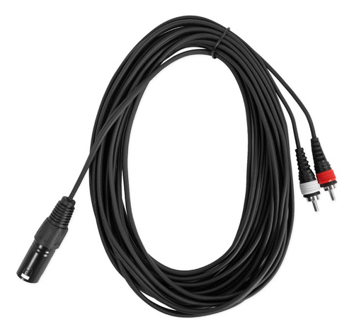 Audio Xlr Rca Dual Pro 25 Pie 100% Cobre