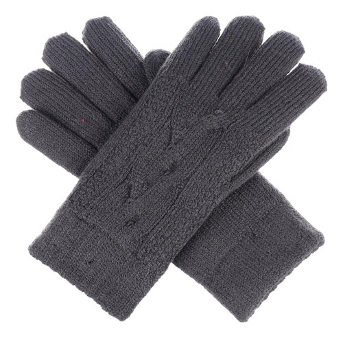 Guantes Clásicos De Invierno Para Mujer Con Cable, Ultra Con