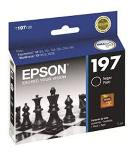 Cartucho Epson T197 Negro T197120 Original