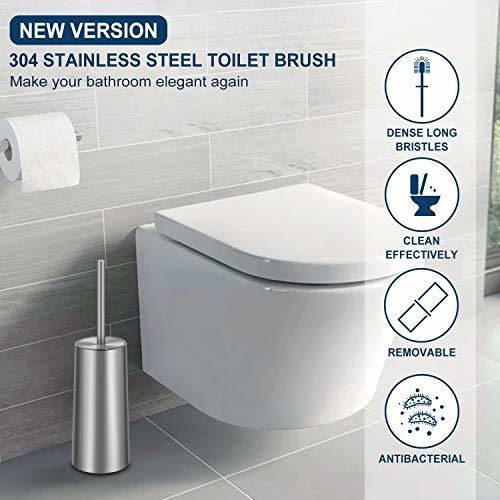 Witair Escobilla De Inodoro Y Soporte, Acero Inoxidable 304