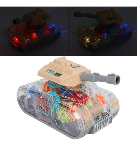 Carrito Loco Tanketrasparente Pilas Luz Y Sonido Remate