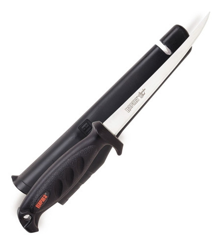 Cuchillo Rapala Falcon Deluxe para carne, color negro