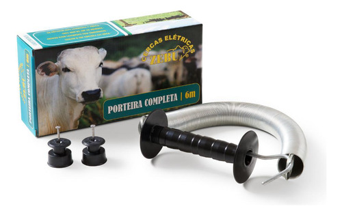 Porteira Completa Para Cerca Elétrica Rural 6 Mts Zebu