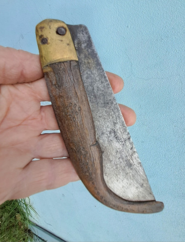 Navaja Gigante Española Cachas De Cuerno (Usado)