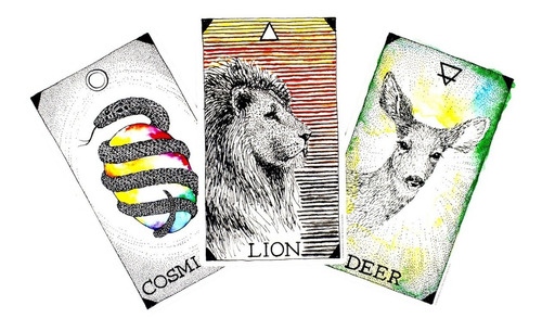 Imagen 6 de 10 de Mazo + Libro The Wild Unknown Animal Spirit / Kim Krans