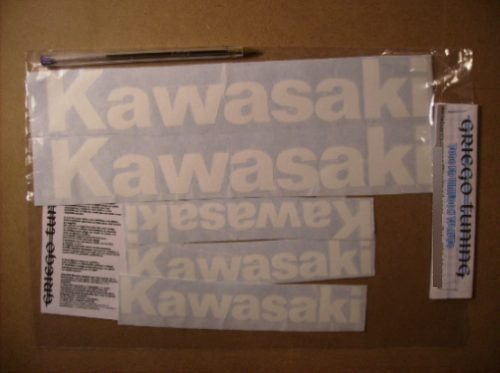 Tun Adhesivos   Kawasaki  5 Piezas En Blanco