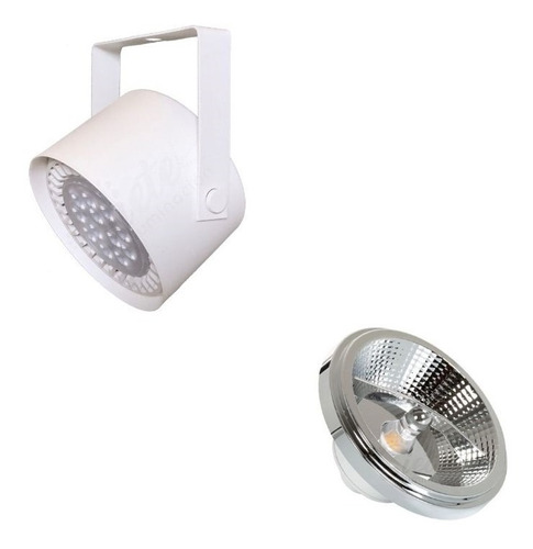 Cañon Spot Ar111 Led Porfesional Vidrieras Móvil Dimerizable