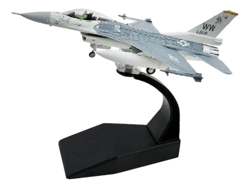 Aeronave De Liga Fundida F-16 Fighter 1:100 Simulação De