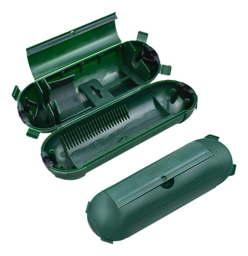 Cable De Extensión 2x Cubierta Segura Caja De Verde