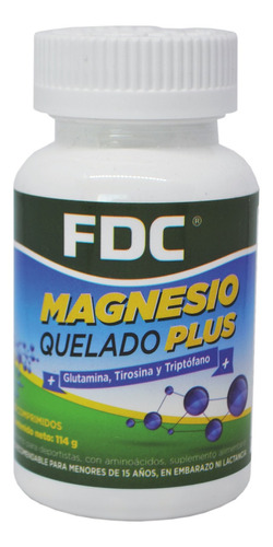 Magnesio Quelado Plus X 60 Comprimidos 