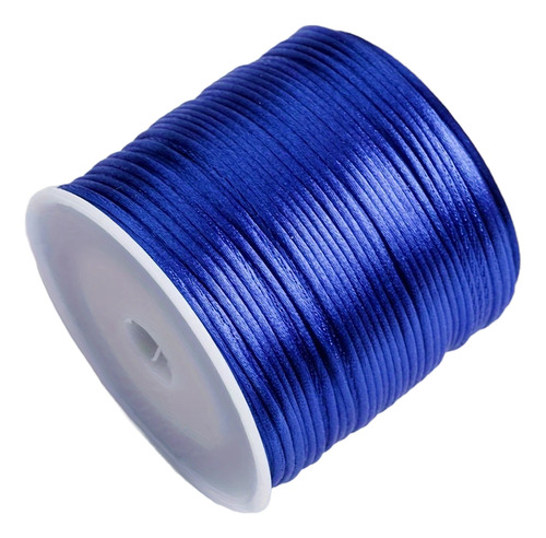Cordón De Seda 3mm Cola De Rata Bisutería Todos Los Colores Azul Rey