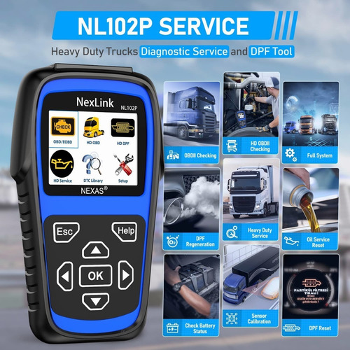 Diesel Scanner Nexas Nl102p Hd Dpf