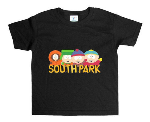 Remera Negra Niños South Park R96