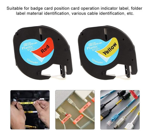 Cinta De Etiquetas Recambio Plástico Manual Compatible Dymo